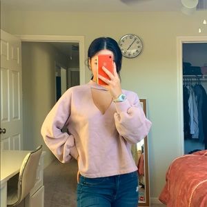 Light Pink Abercrombie Crew Neck